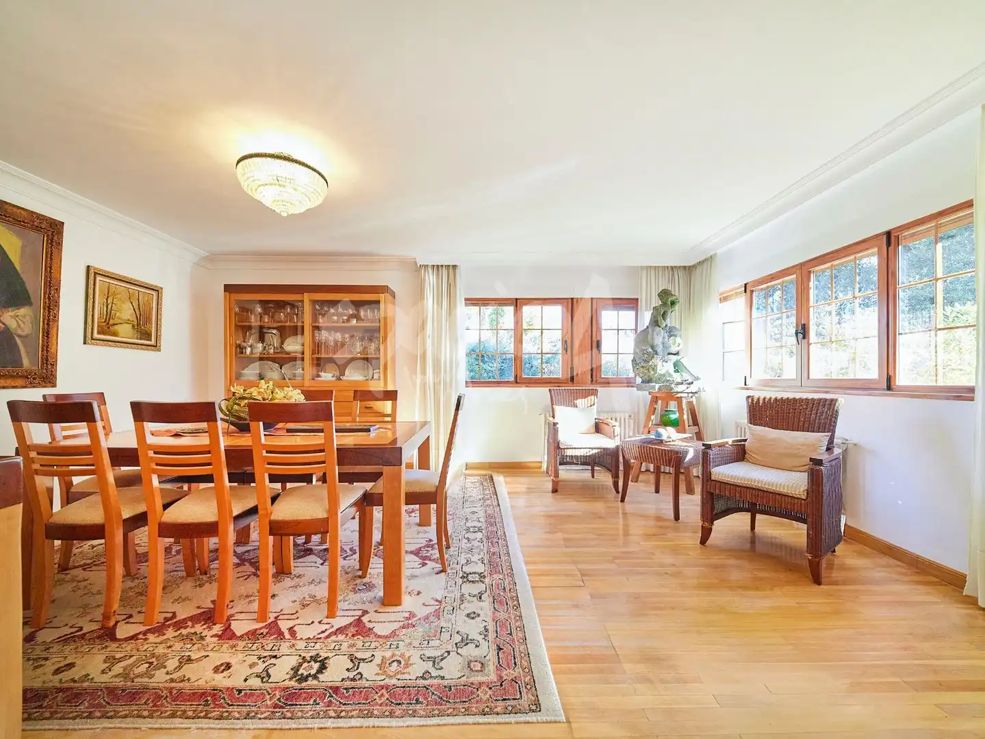 Dining room of Houses for sale in Las Rozas de Madrid  with Air Conditioner, Heating and Private garden
