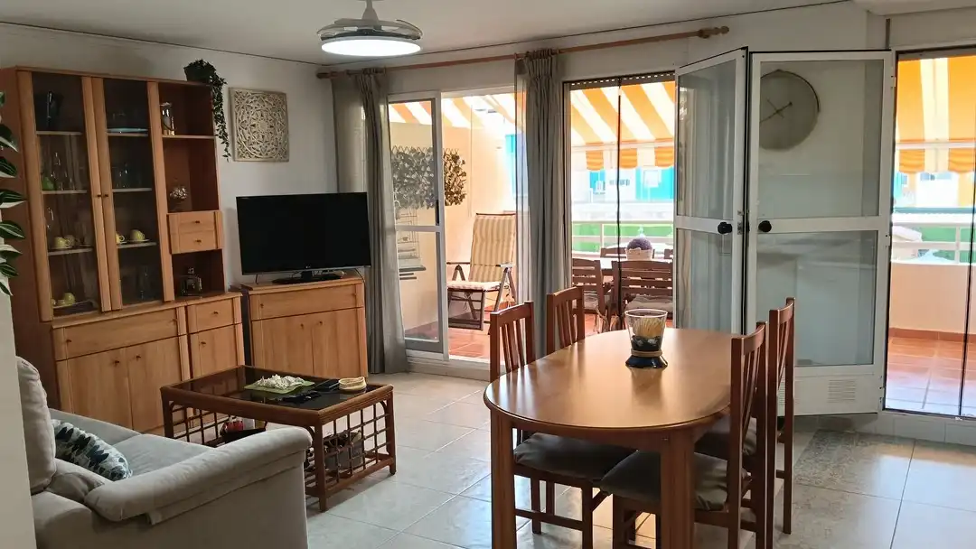 Sala de estar de Apartamento en venta en Xeraco con Terraza, Trastero y Amueblado