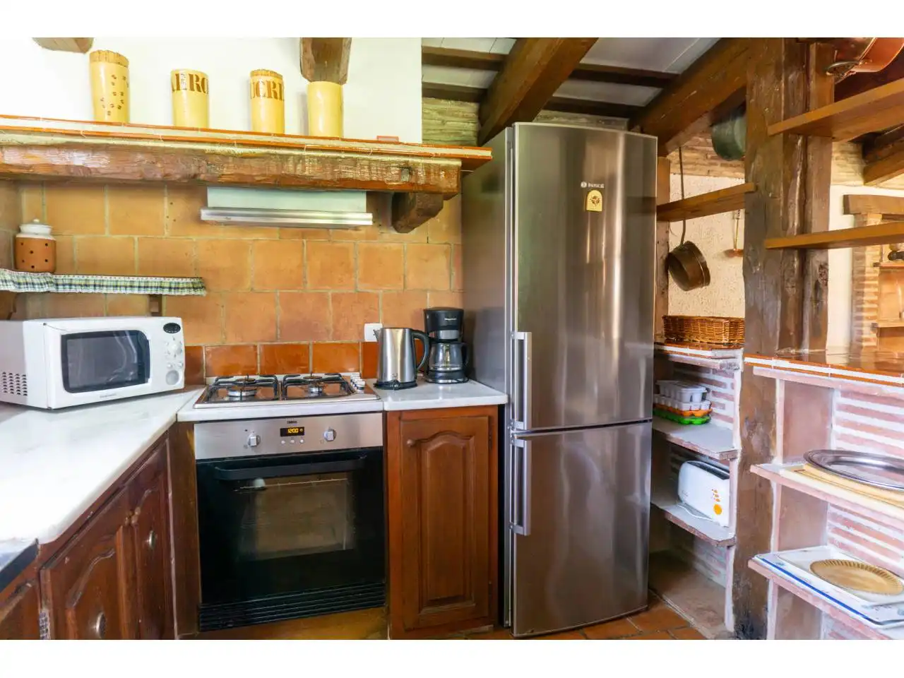 Cocina de Finca rústica en venta en Castell d'Aro, Platja d'Aro i s'Agaró con Calefacción, Jardín privado y Terraza