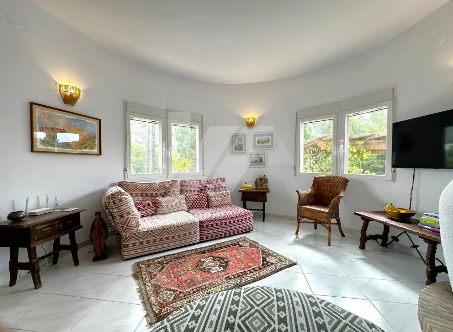 Sala de estar de Casa o chalet en venta en Benitachell / El Poble Nou de Benitatxell con Aire acondicionado, Calefacción y Jardín privado