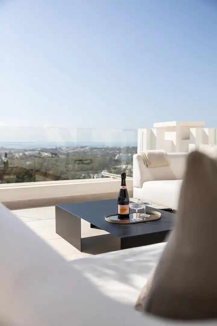 Terrasse von Dachboden zum Verkauf in Marbella mit Terrasse und Balkon