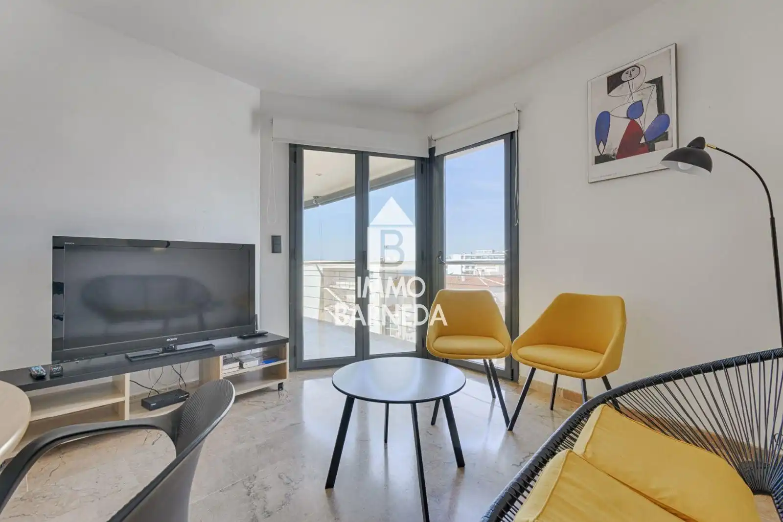 Living room of Flat for sale in Roses  with Air Conditioner, Heating and Terrace