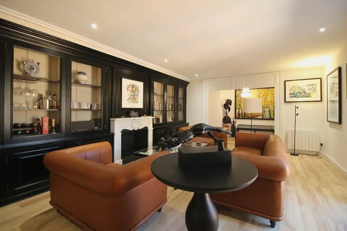 Sala d'estar de Pis en venda en  Palma de Mallorca amb Aire condicionat, Parquet i Moblat