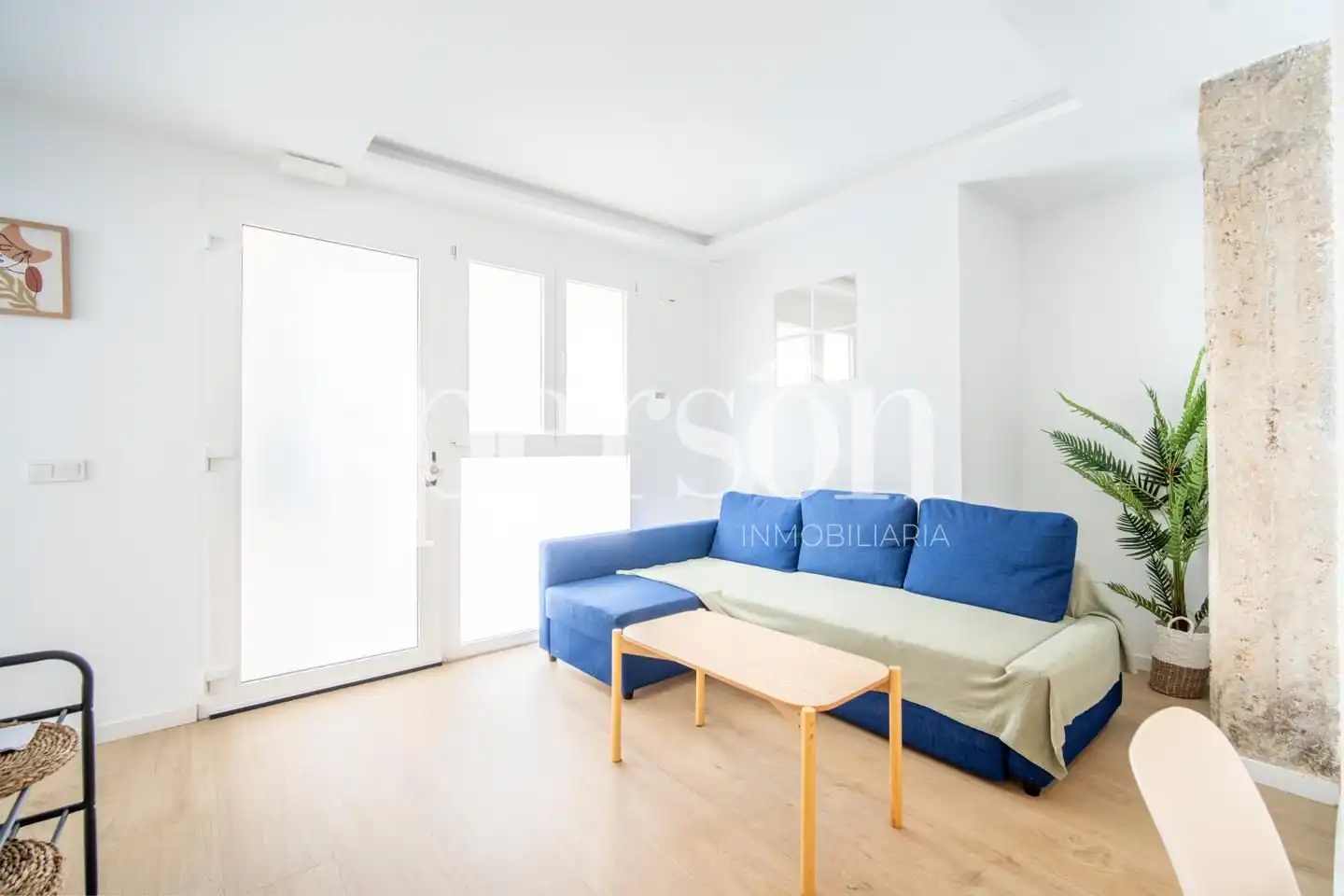 Wohnzimmer von Erdgeschoss zum Verkauf in Valencia mit Klimaanlage, Heizung und Möbliert
