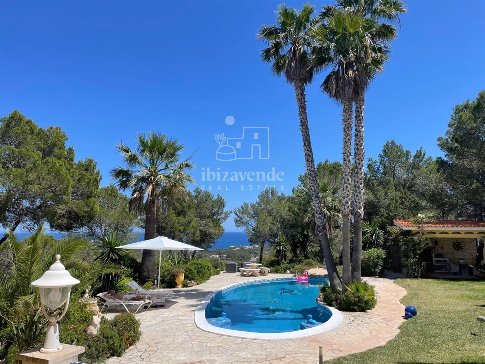 Jardí de Casa o xalet en venda en Santa Eulària des Riu amb Aire condicionat, Jardí privat i Terrassa