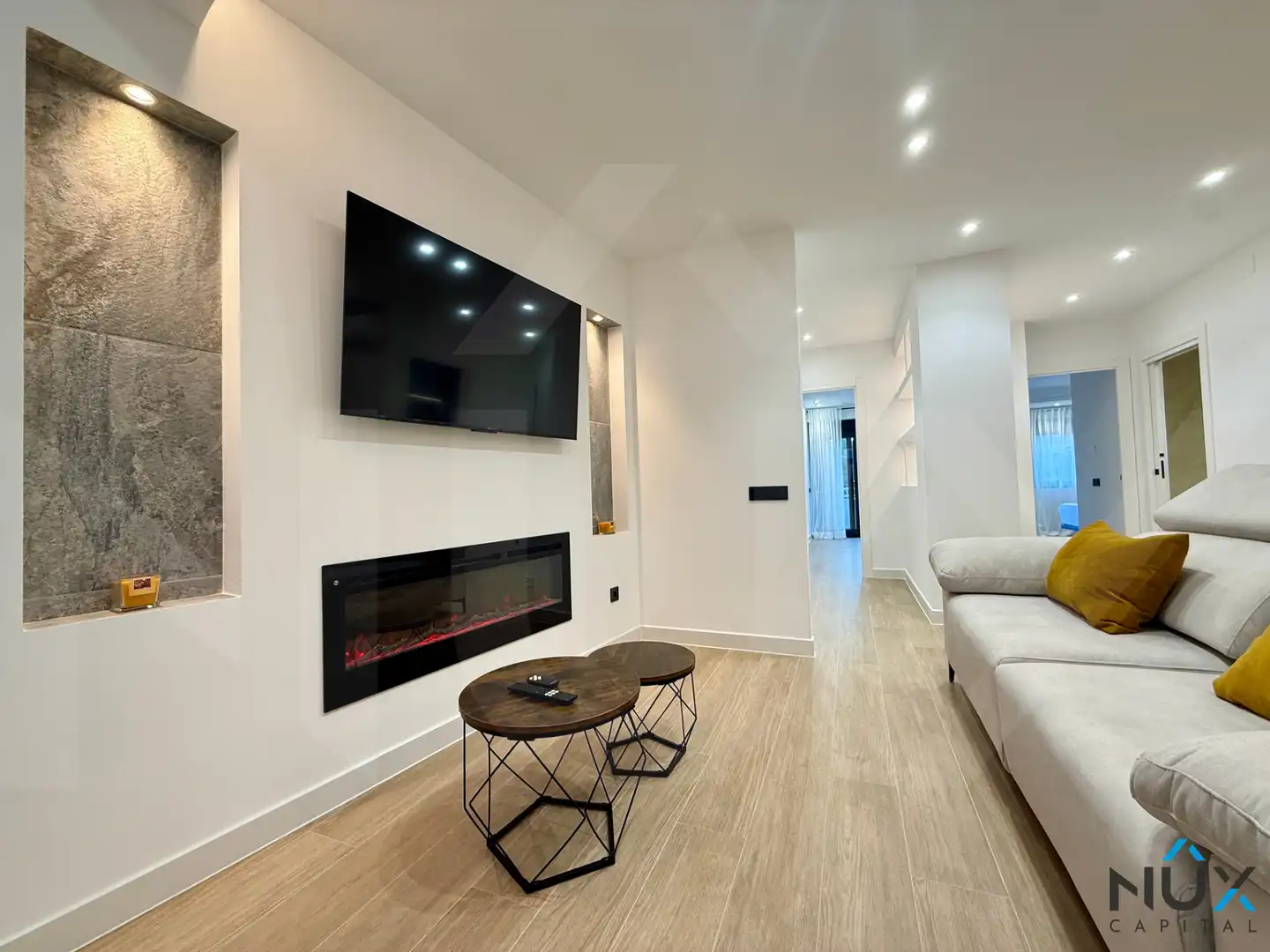 Sala de estar de Piso en venta en Cullera con Aire acondicionado, Calefacción y Amueblado