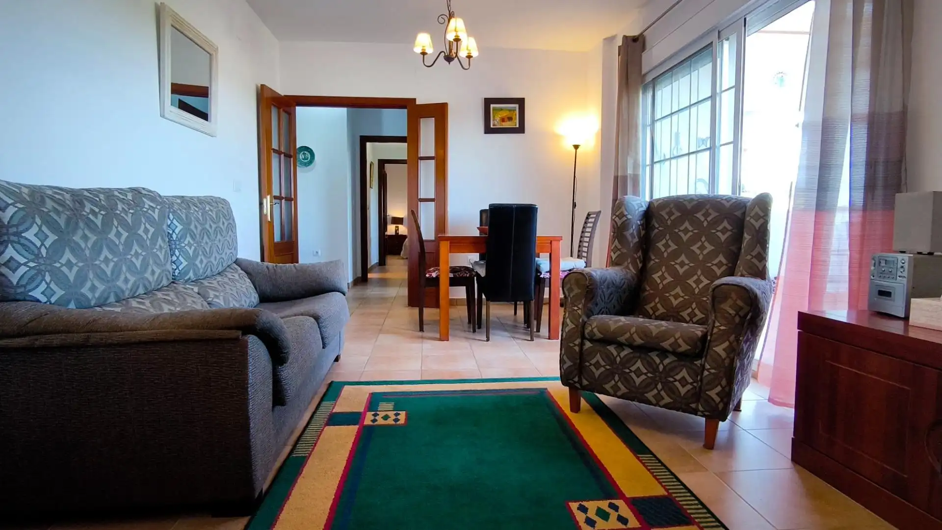 Sala de estar de Apartamento en venta en Ayamonte con Terraza, Amueblado y Piscina comunitaria