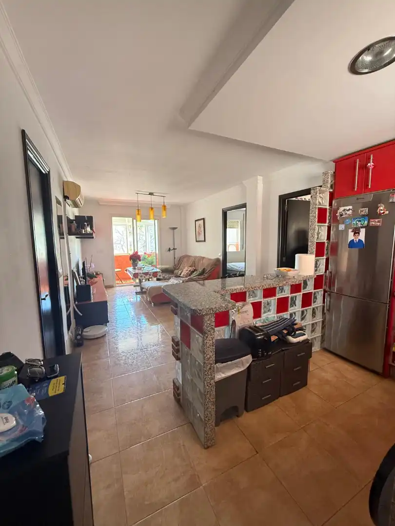 Living room of Flat for sale in Benalmádena  with Air Conditioner, Terrace and Furnished