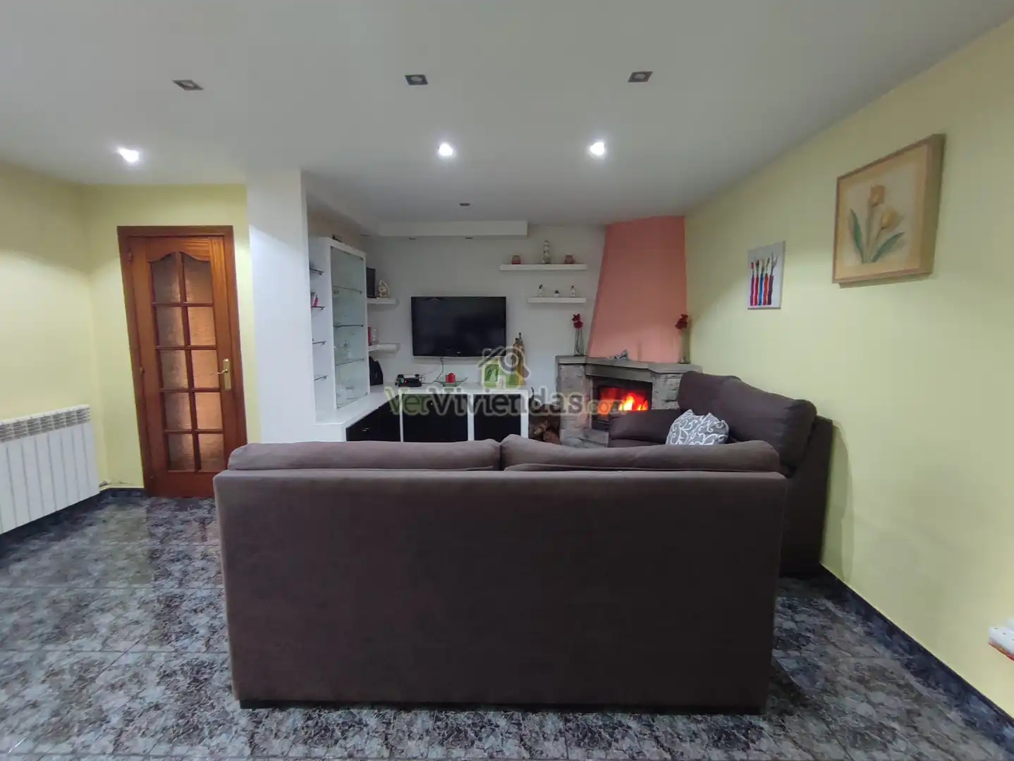 Sala d'estar de Casa o xalet en venda en Vacarisses amb Aire condicionat, Calefacció i Jardí privat