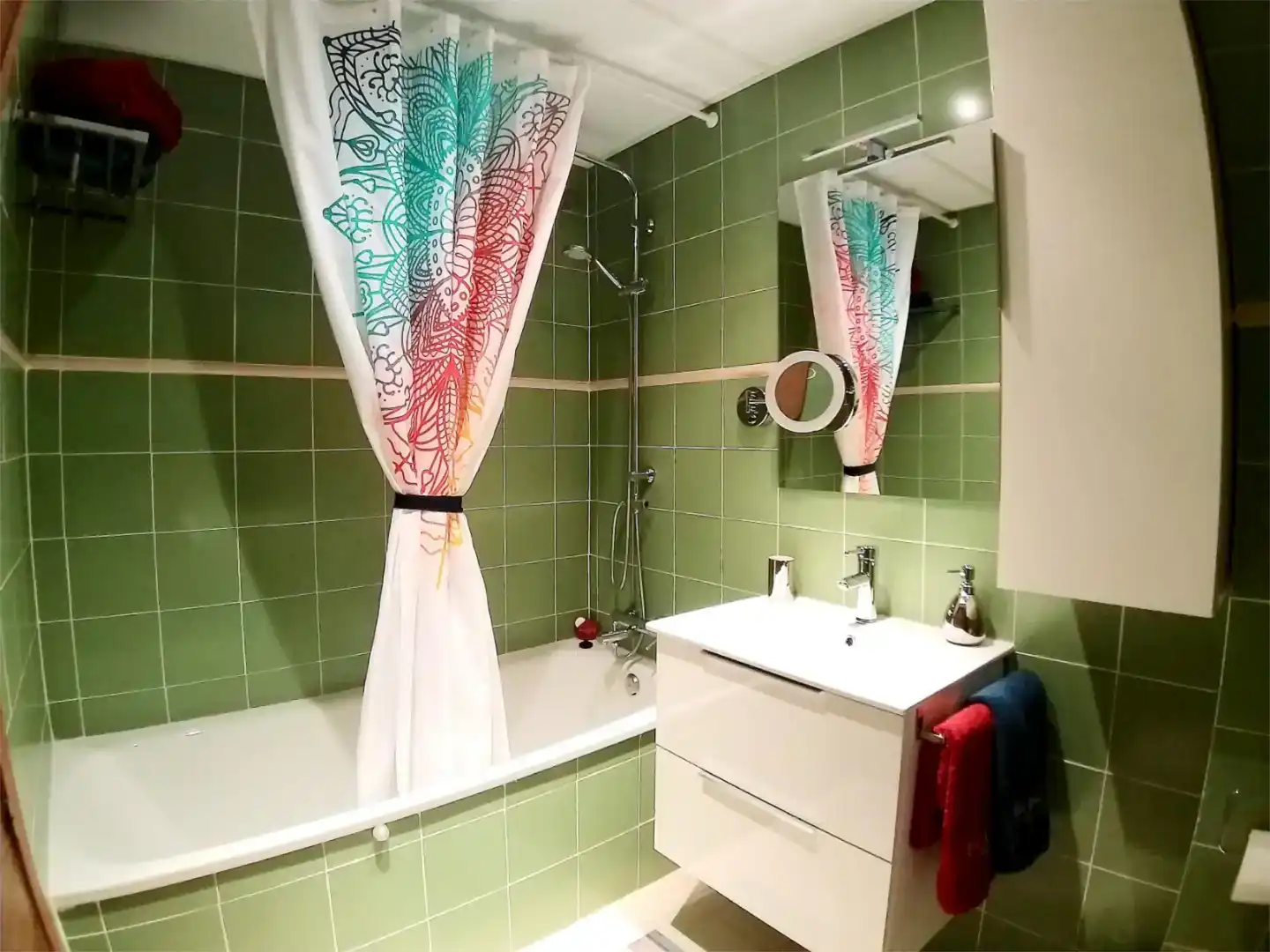 Bany de Apartament de lloguer en Alboraya amb Aire condicionat, Parquet i Moblat