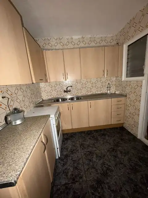 Kitchen of Flat for sale in Badalona  with Furnished and Balcony