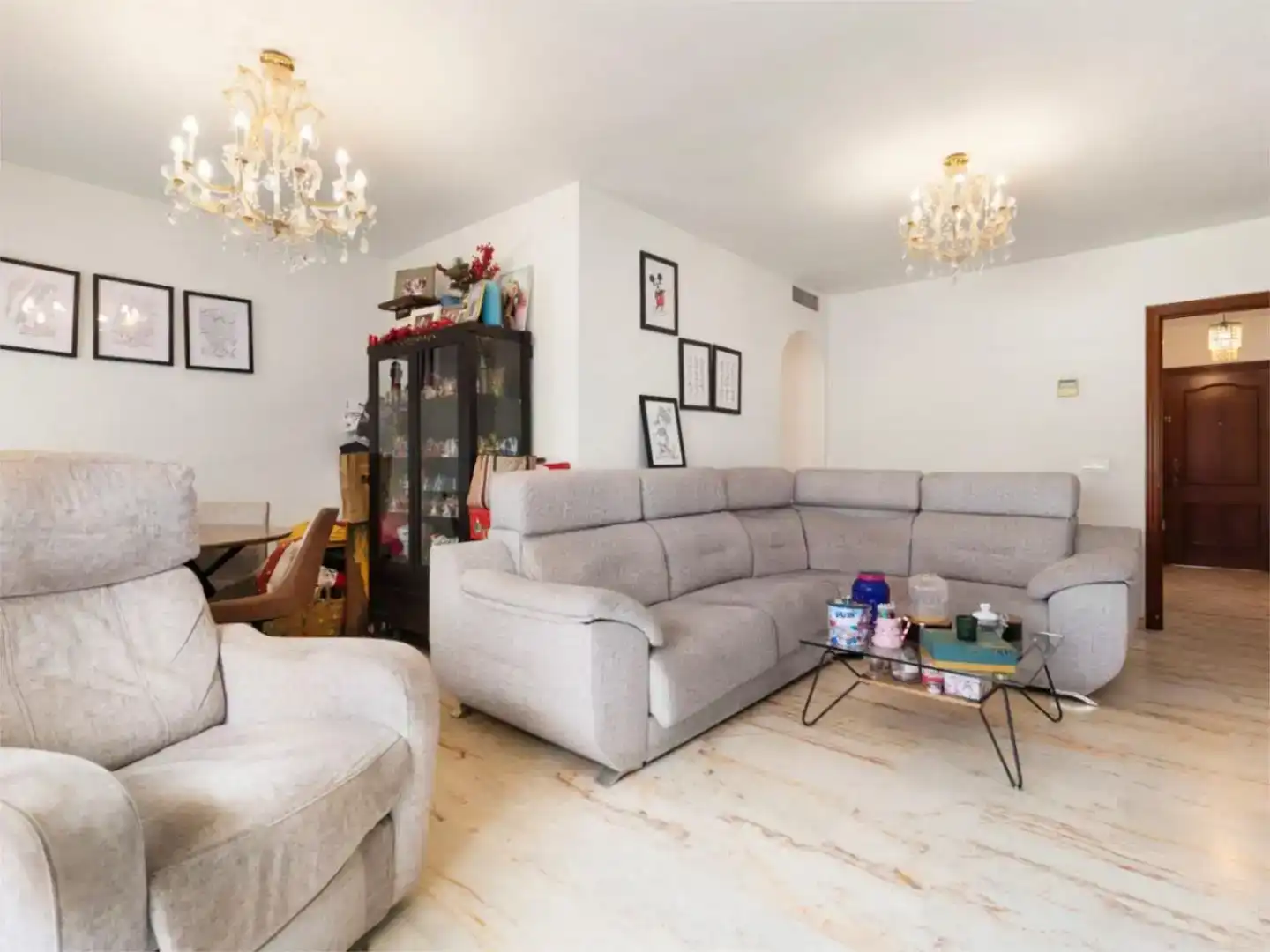 Sala de estar de Piso en venta en Málaga con Aire acondicionado, Piscina y Amueblado