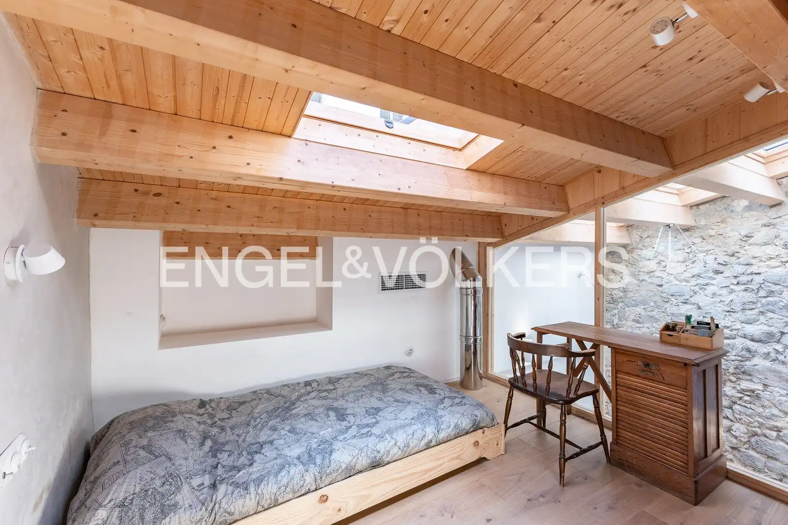 Bedroom of Houses for rent in Sant Pol de Mar  with Air Conditioner, Heating and Parquet flooring