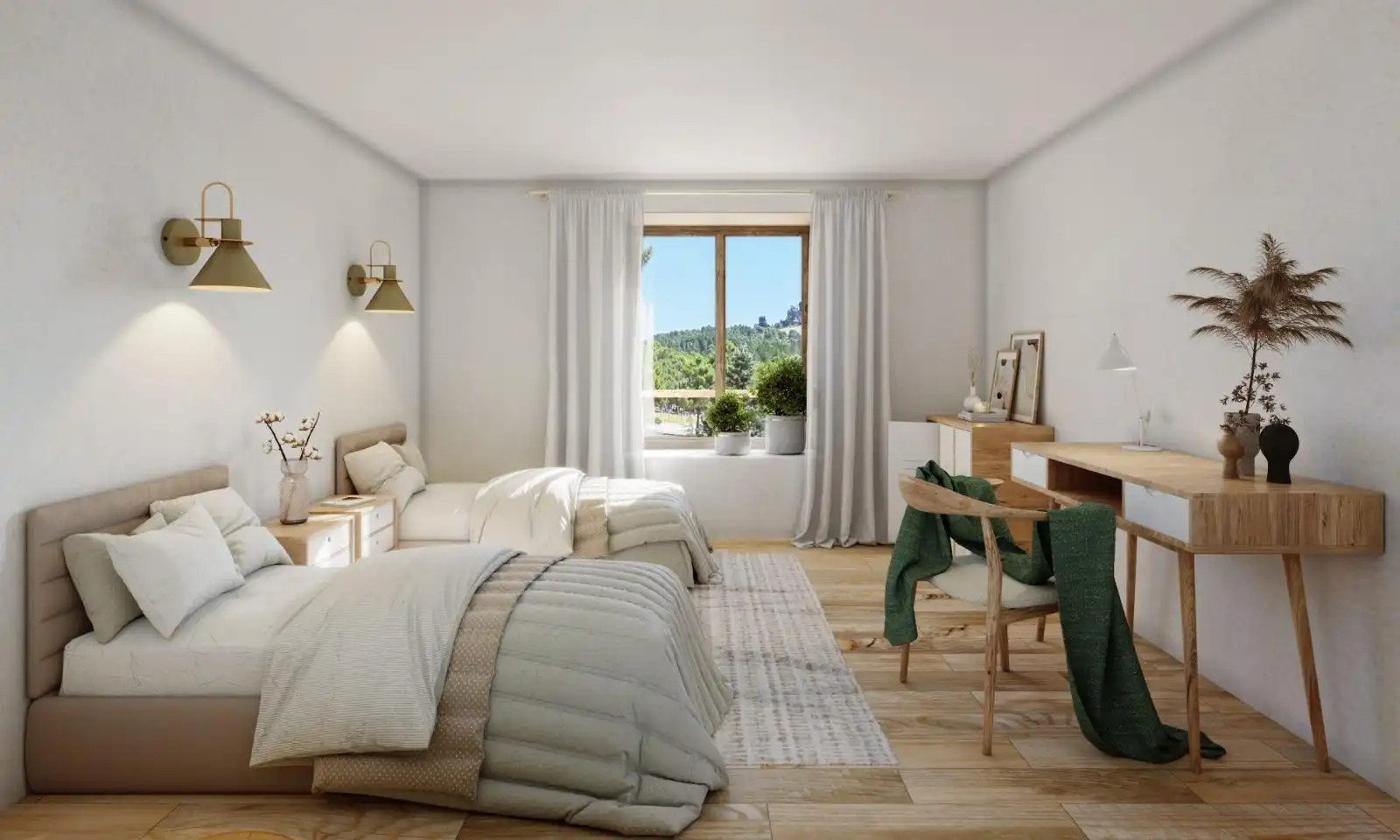 Bedroom of Flat for sale in Málaga  with Terrace and Balcony