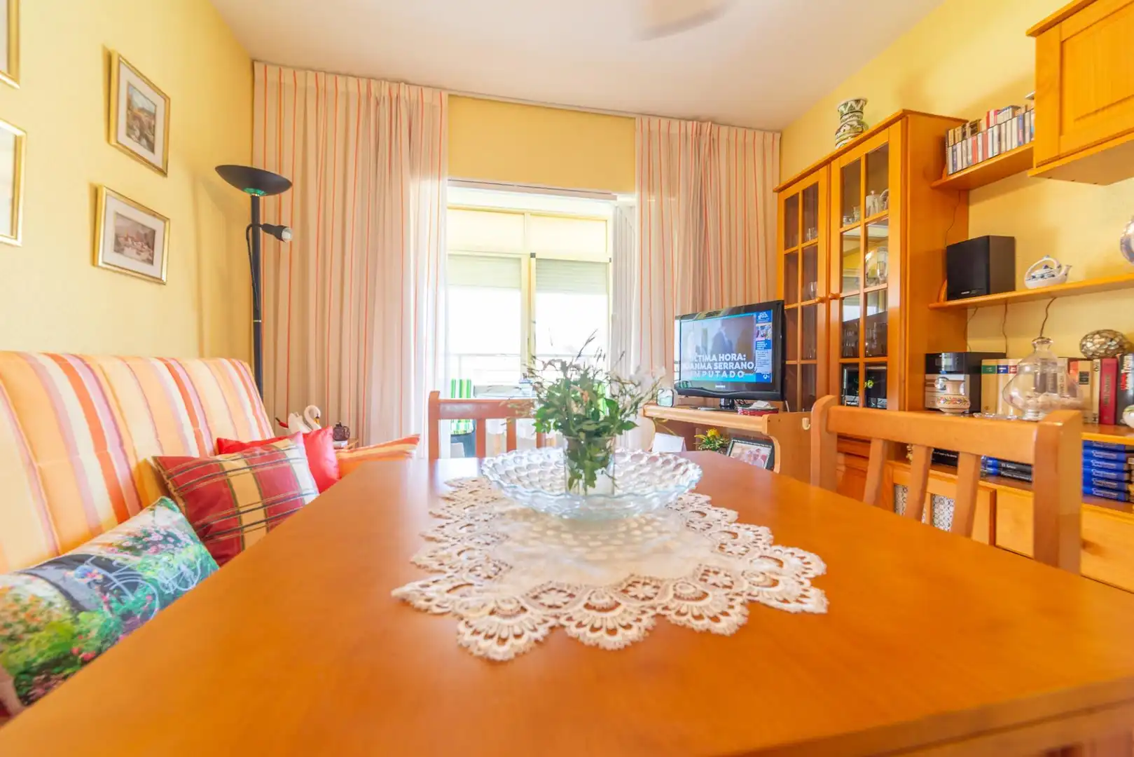 Menjador de Apartament en venda en San Javier amb Aire condicionat, Jardí privat i Terrassa