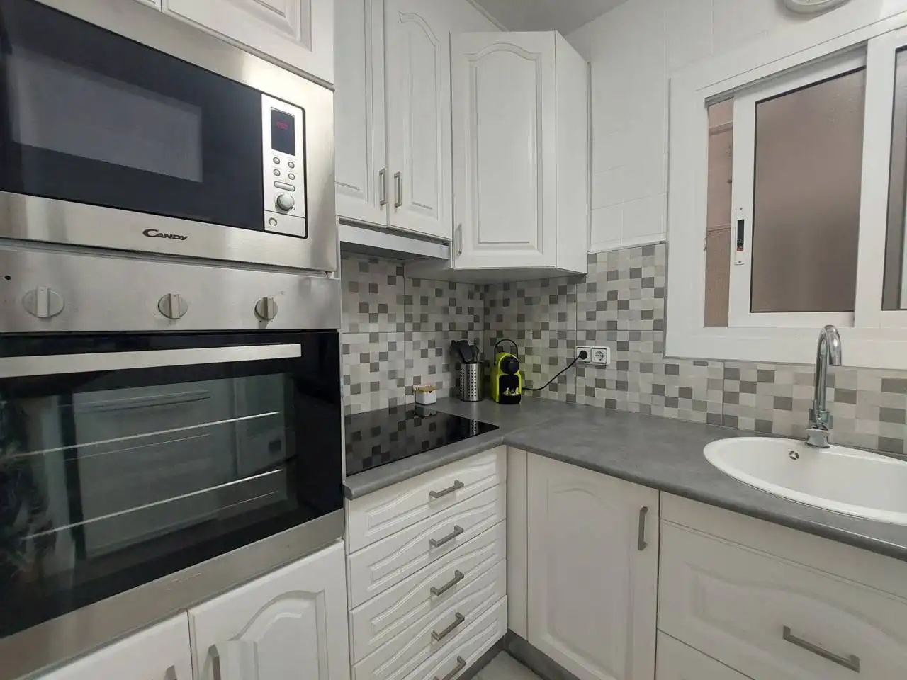 Kitchen of Flat for rent in Vilanova i la Geltrú  with Private garden, Terrace and Furnished