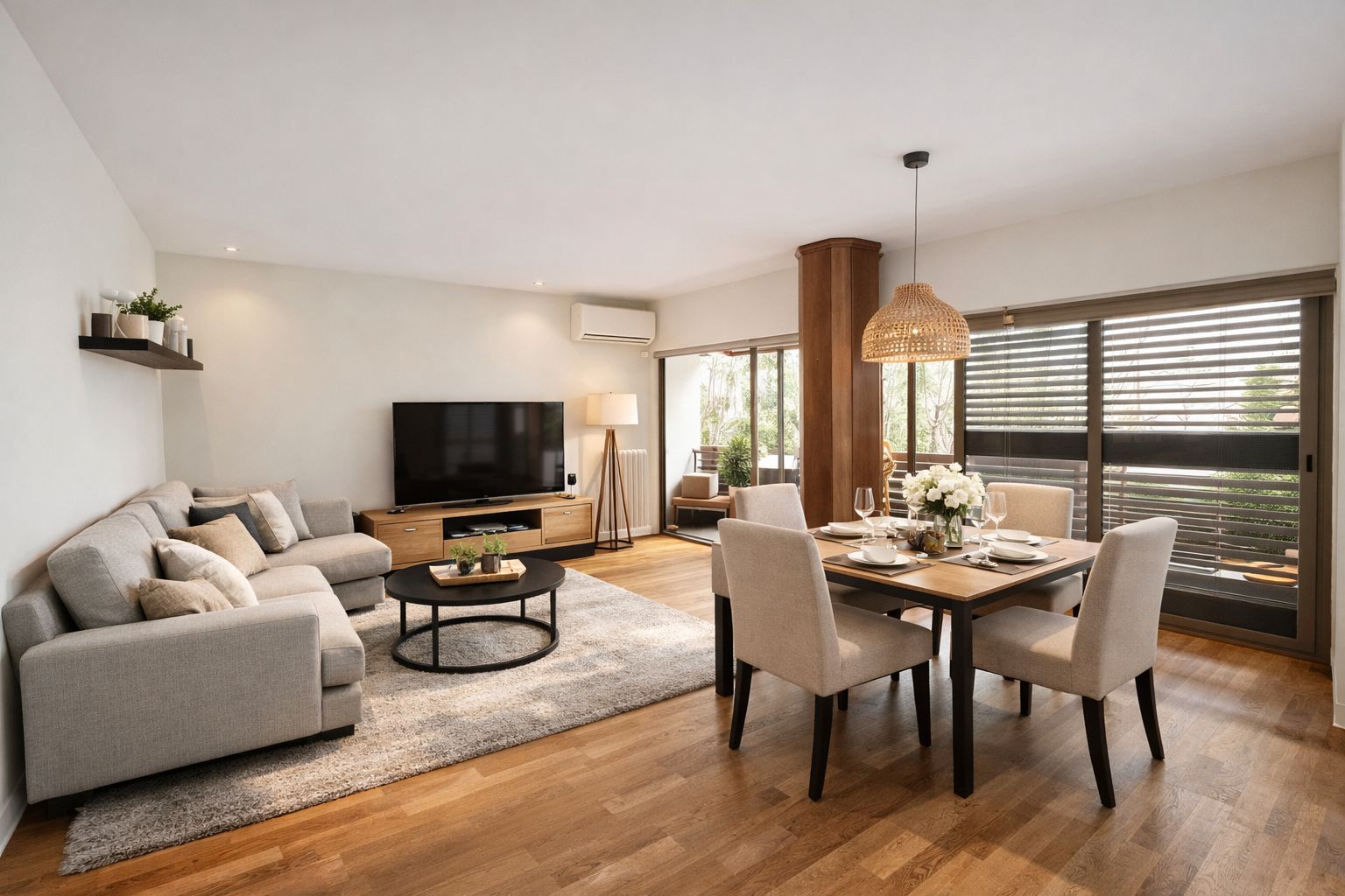 Living room of Flat for sale in  Barcelona Capital  with Air Conditioner, Heating and Private garden