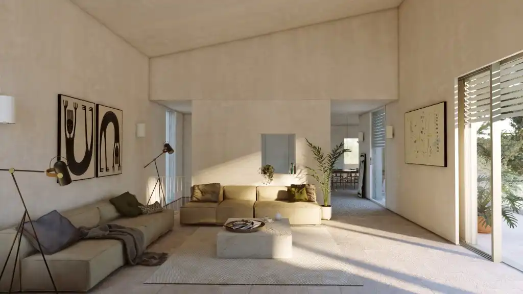 Sala d'estar de Casa o xalet en venda en Alcúdia amb Aire condicionat, Calefacció i Jardí privat