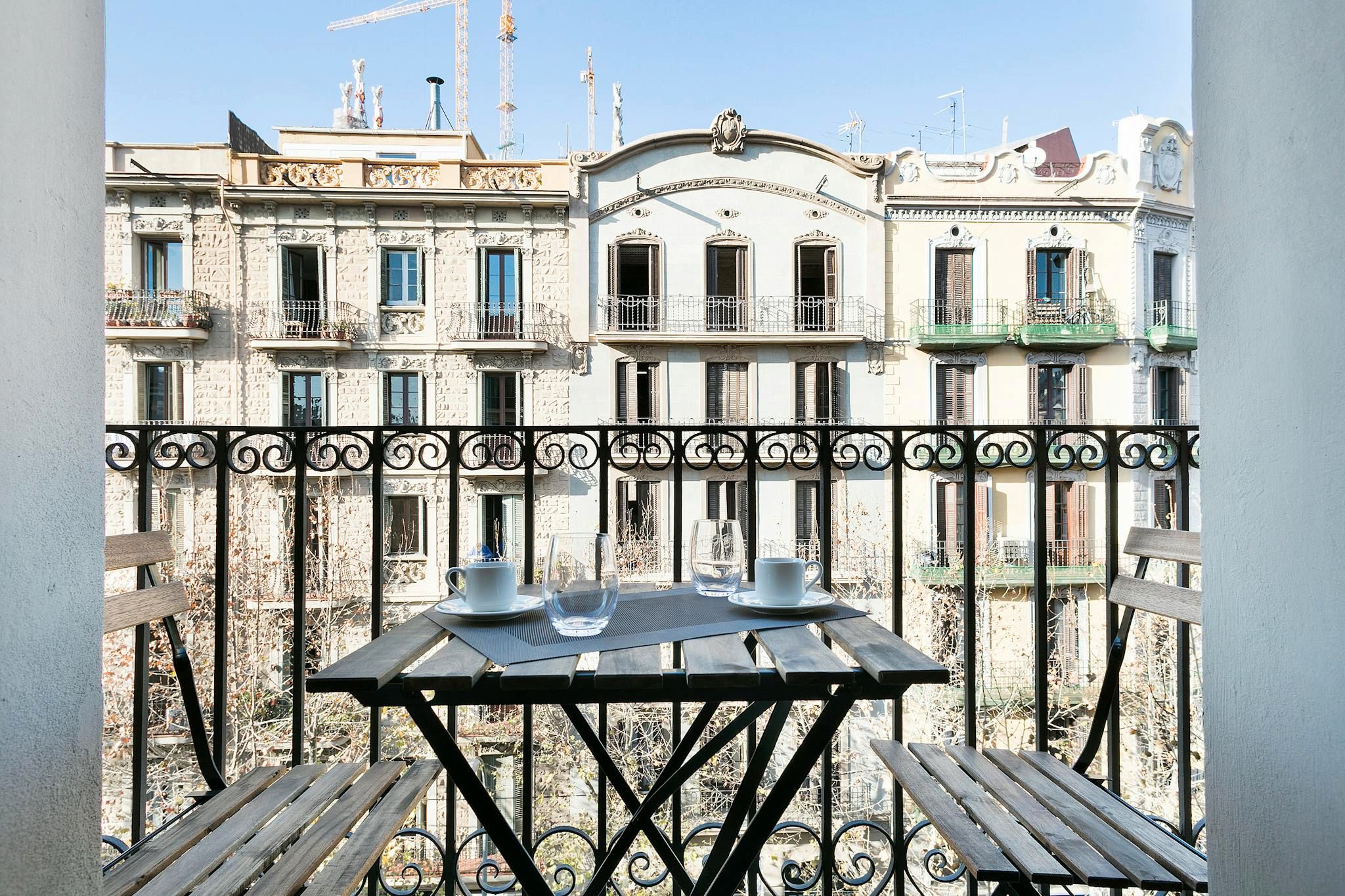 Terrace of Flat to rent in  Barcelona Capital  with Air Conditioner, Heating and Furnished