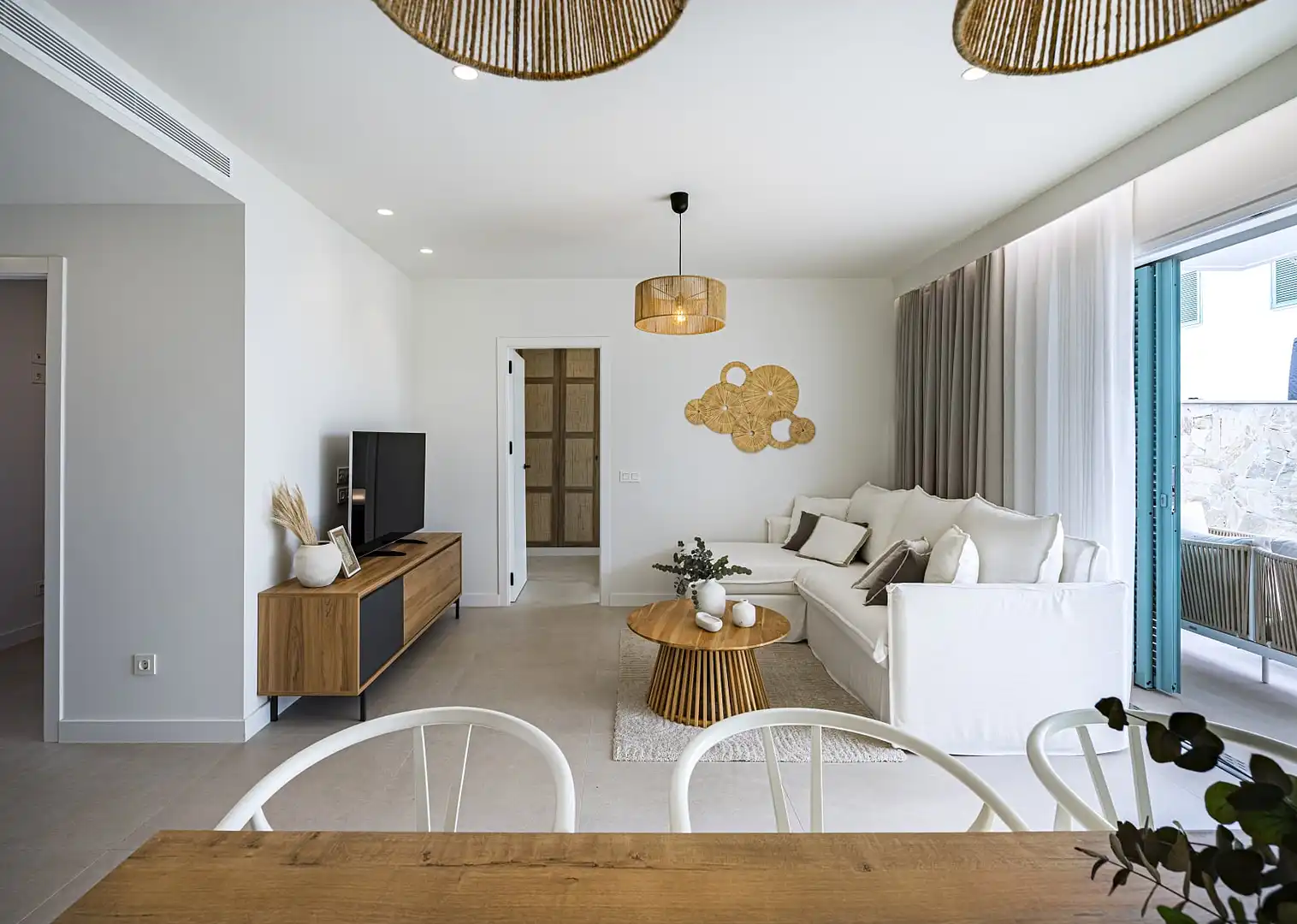 Sala de estar de Apartamento en venta en Pilar de la Horadada con Aire acondicionado, Jardín privado y Terraza