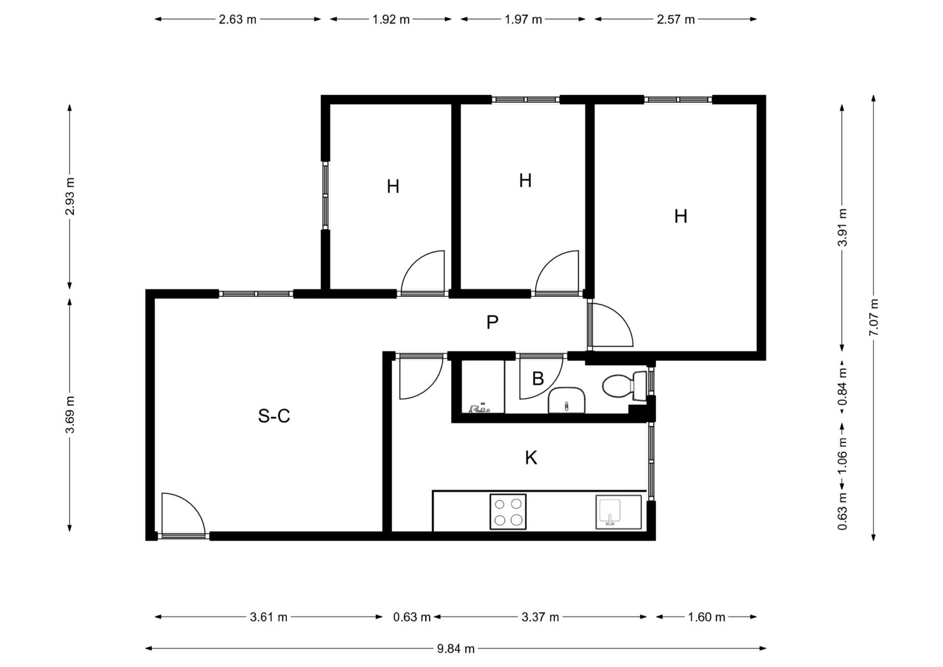 Flat for sale in Santiago - Coronación