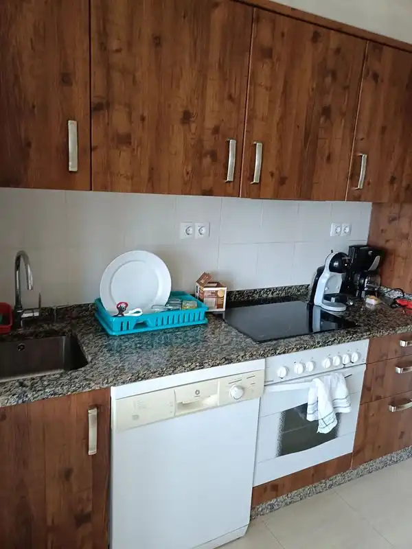 Kitchen of Flat for rent in Foz  with Heating, Furnished and Oven