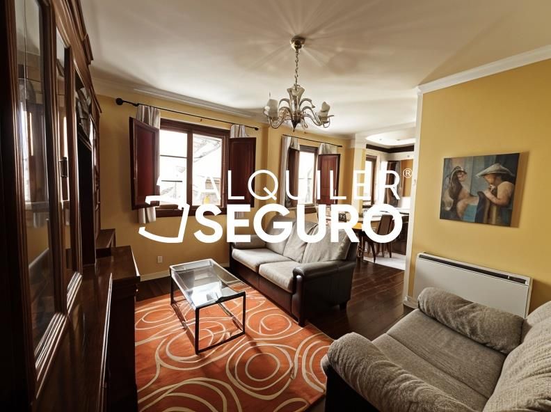 Sala d'estar de Pis de lloguer en Betanzos amb Terrassa i Moblat