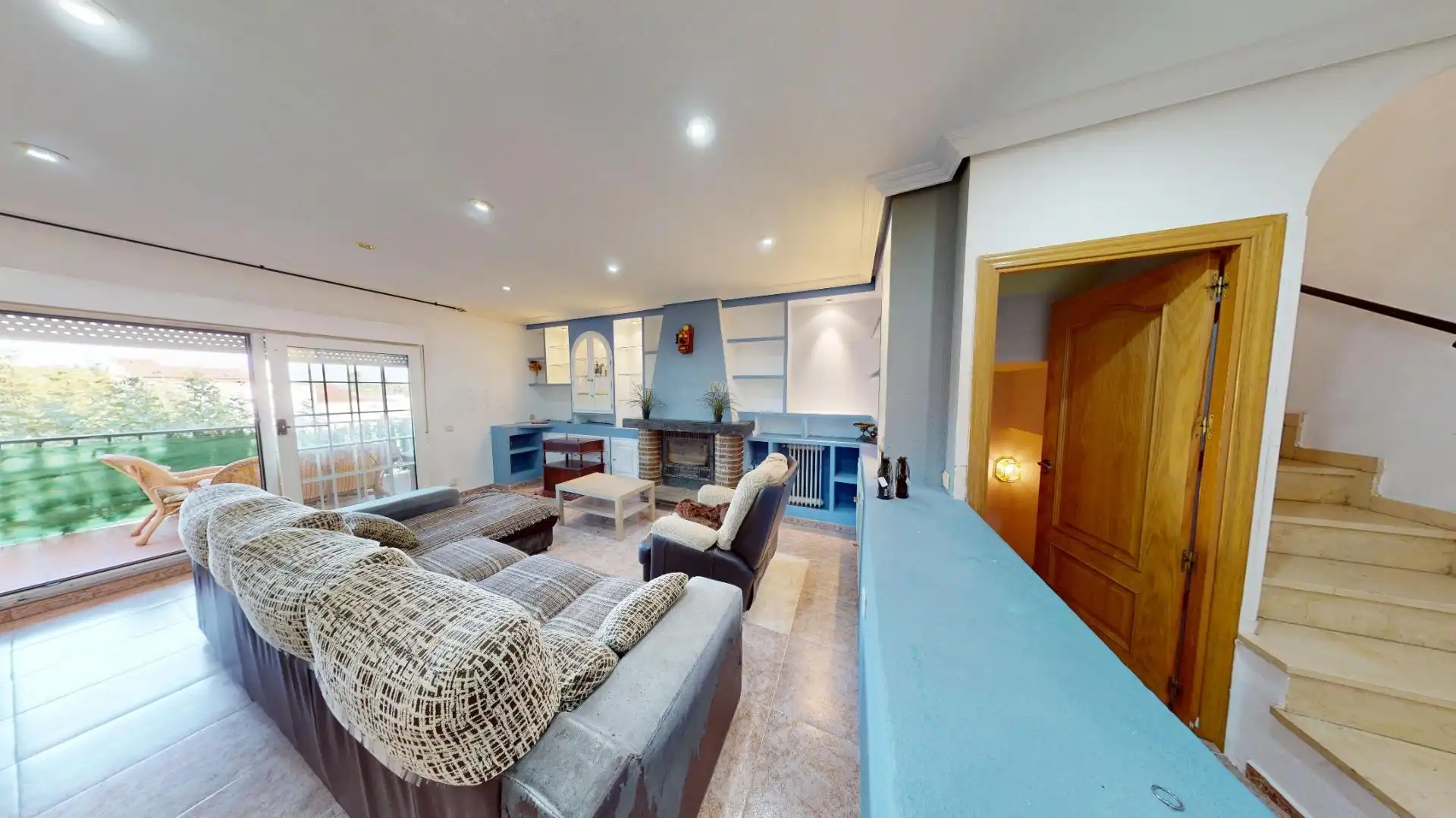 Sala de estar de Casa adosada en venta en El Molar (Madrid) con Calefacción, Jardín privado y Terraza