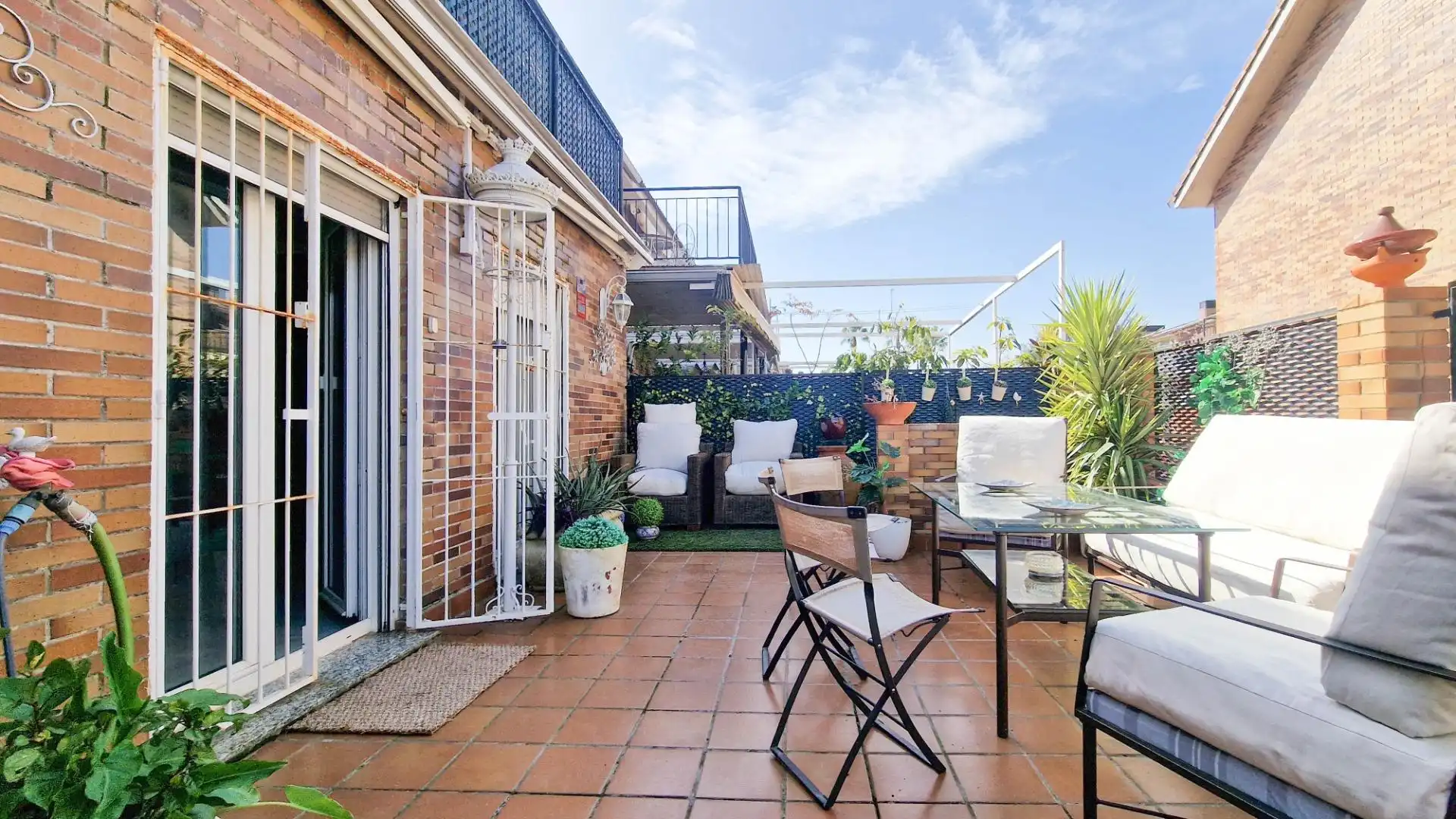 Terrassa de Casa adosada en venda en Badajoz Capital amb Aire condicionat, Jardí privat i Terrassa