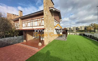 Exterior view of Single-family semi-detached for sale in Cirueña  with Heating, Private garden and Terrace