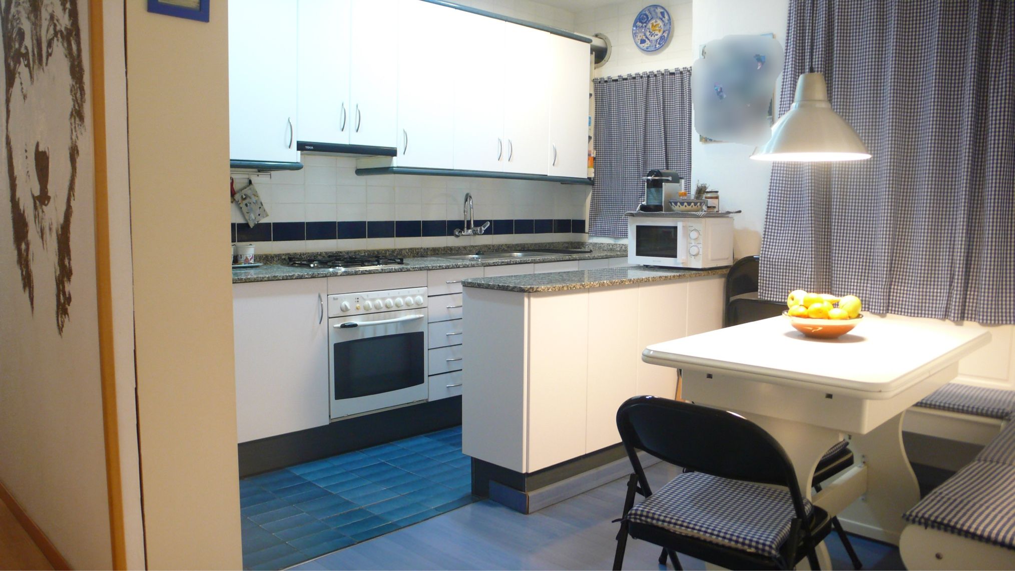 Kitchen of Flat for sale in  Barcelona Capital  with Air Conditioner, Parquet flooring and Terrace