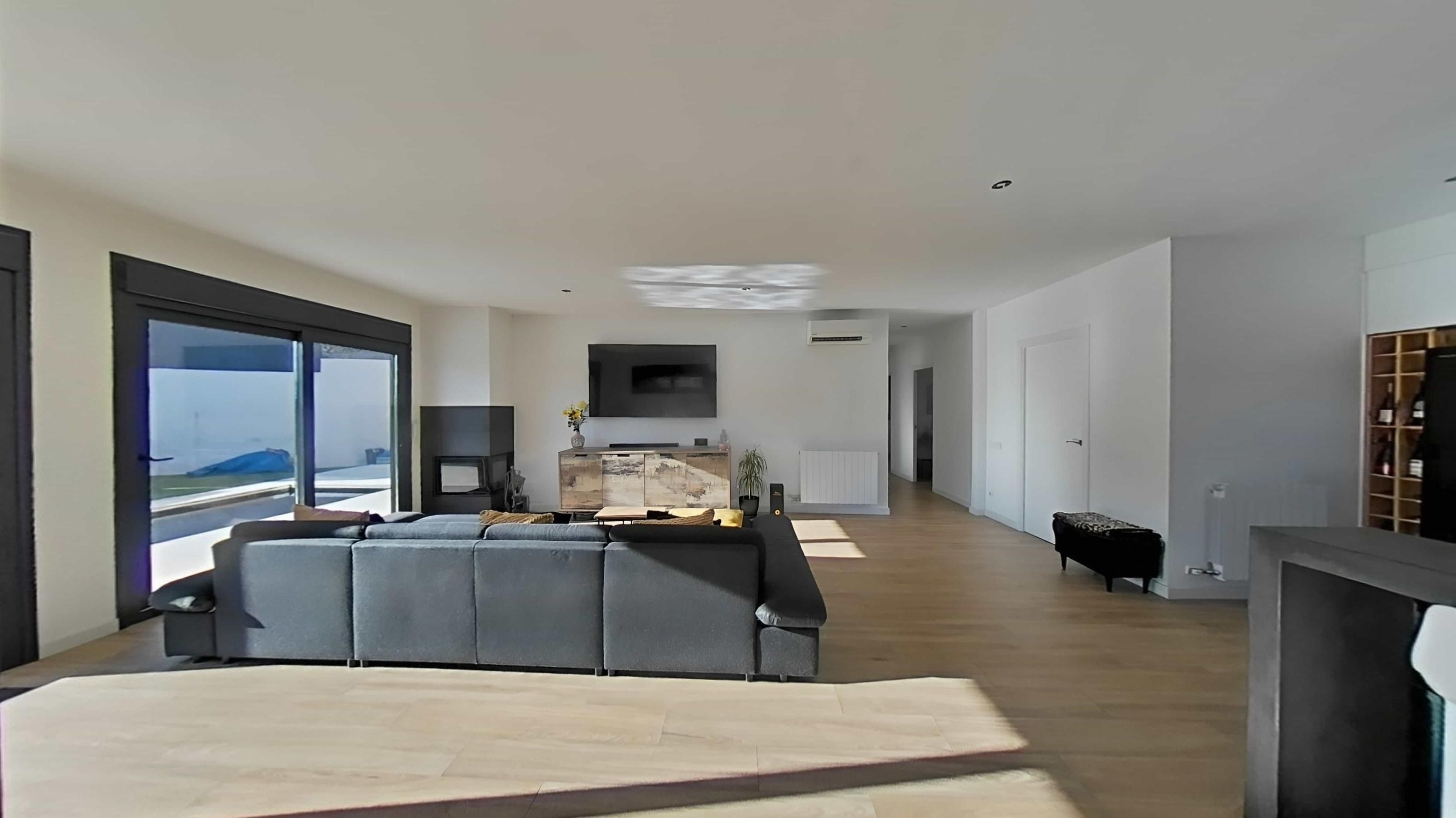 Sala de estar de Casa o chalet en venta en Sant Pere de Riudebitlles con Aire acondicionado, Calefacción y Jardín privado