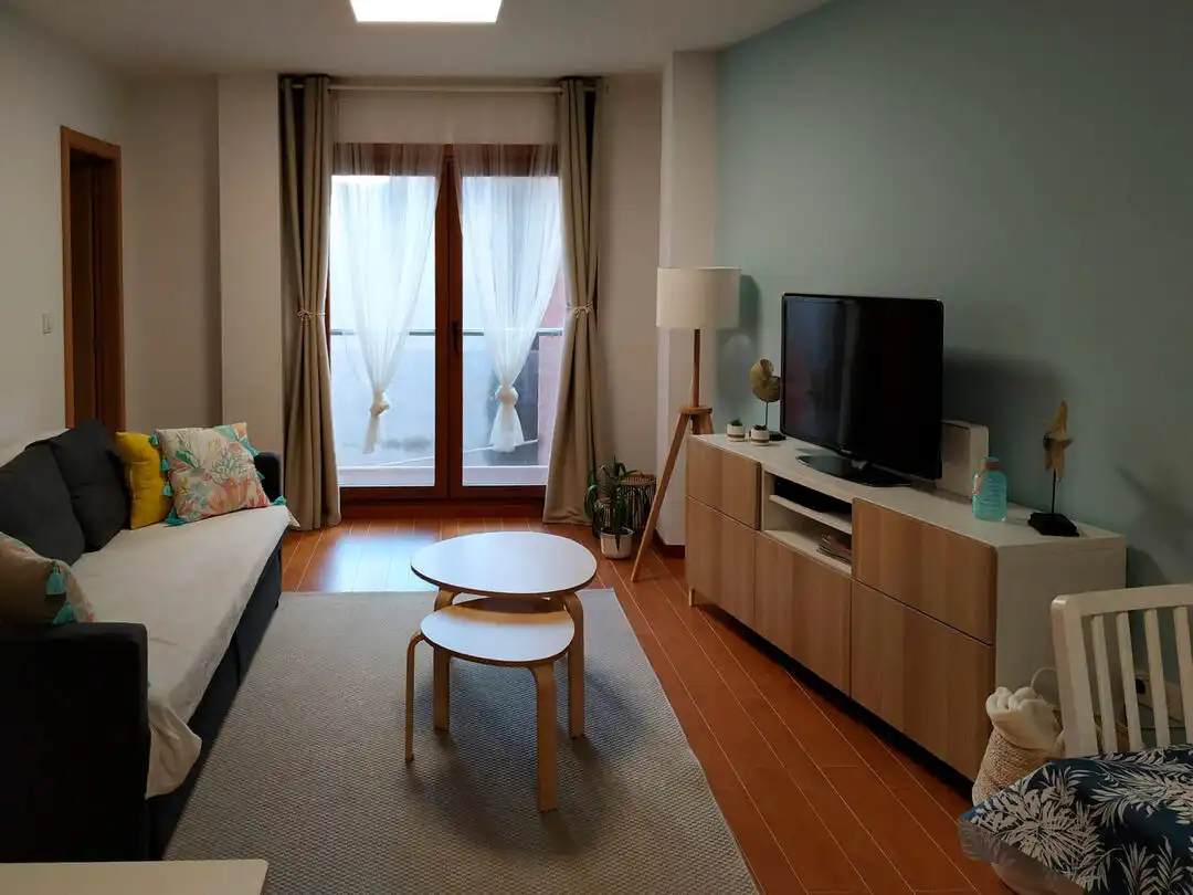 Living room of Flat for rent in Malpica de Bergantiños  with Heating, Oven and Washing machine