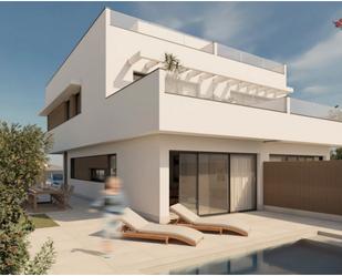 Exterior view of Single-family semi-detached for sale in Castelldefels  with Air Conditioner, Heating and Private garden