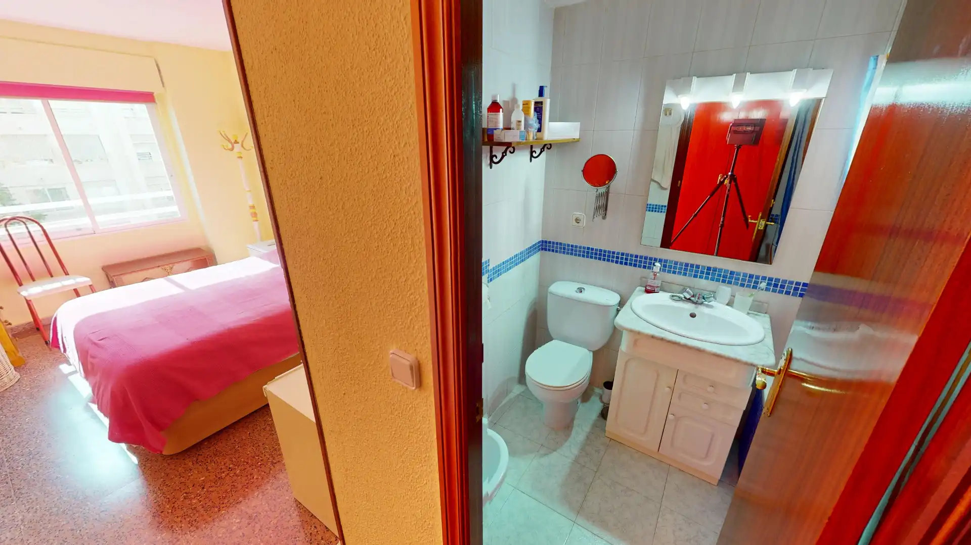 Badezimmer von Wohnung zum Verkauf in Alicante / Alacant mit Klimaanlage und Balkon