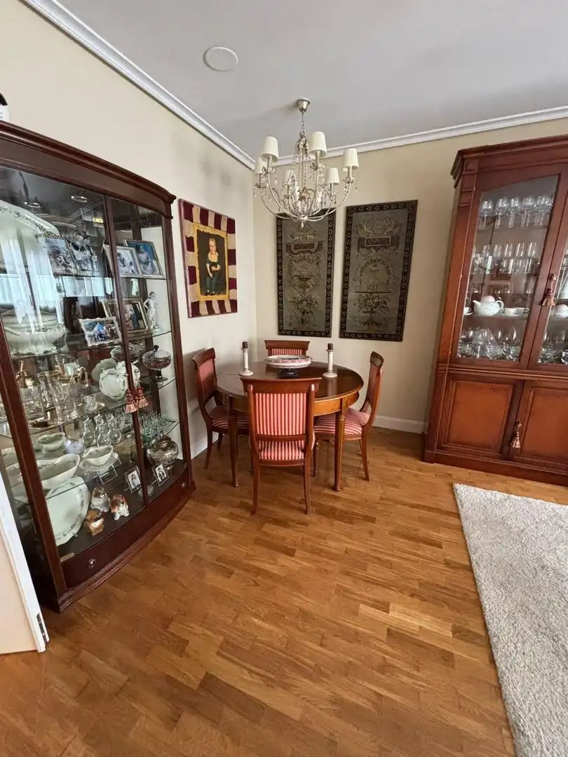 Comedor de Ático en venta en Villamediana de Iregua con Jardín privado, Parquet y Piscina