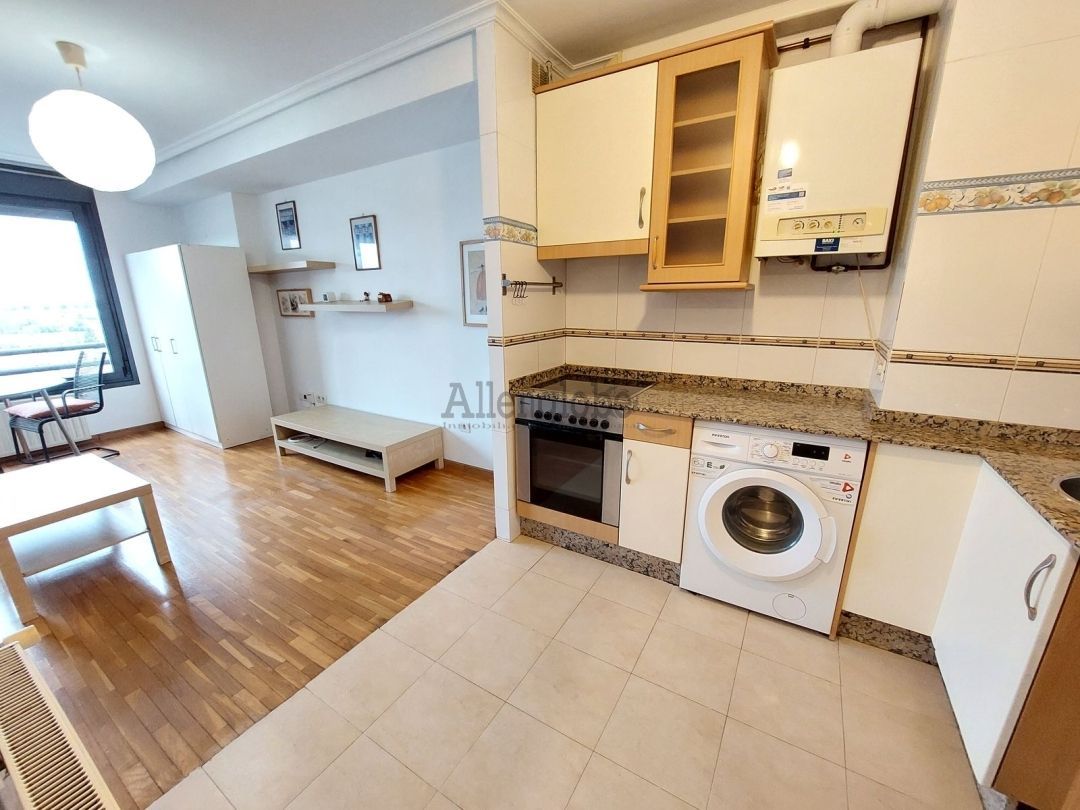 Cuina de Apartament de lloguer en Oviedo  amb Calefacció i Rentadora