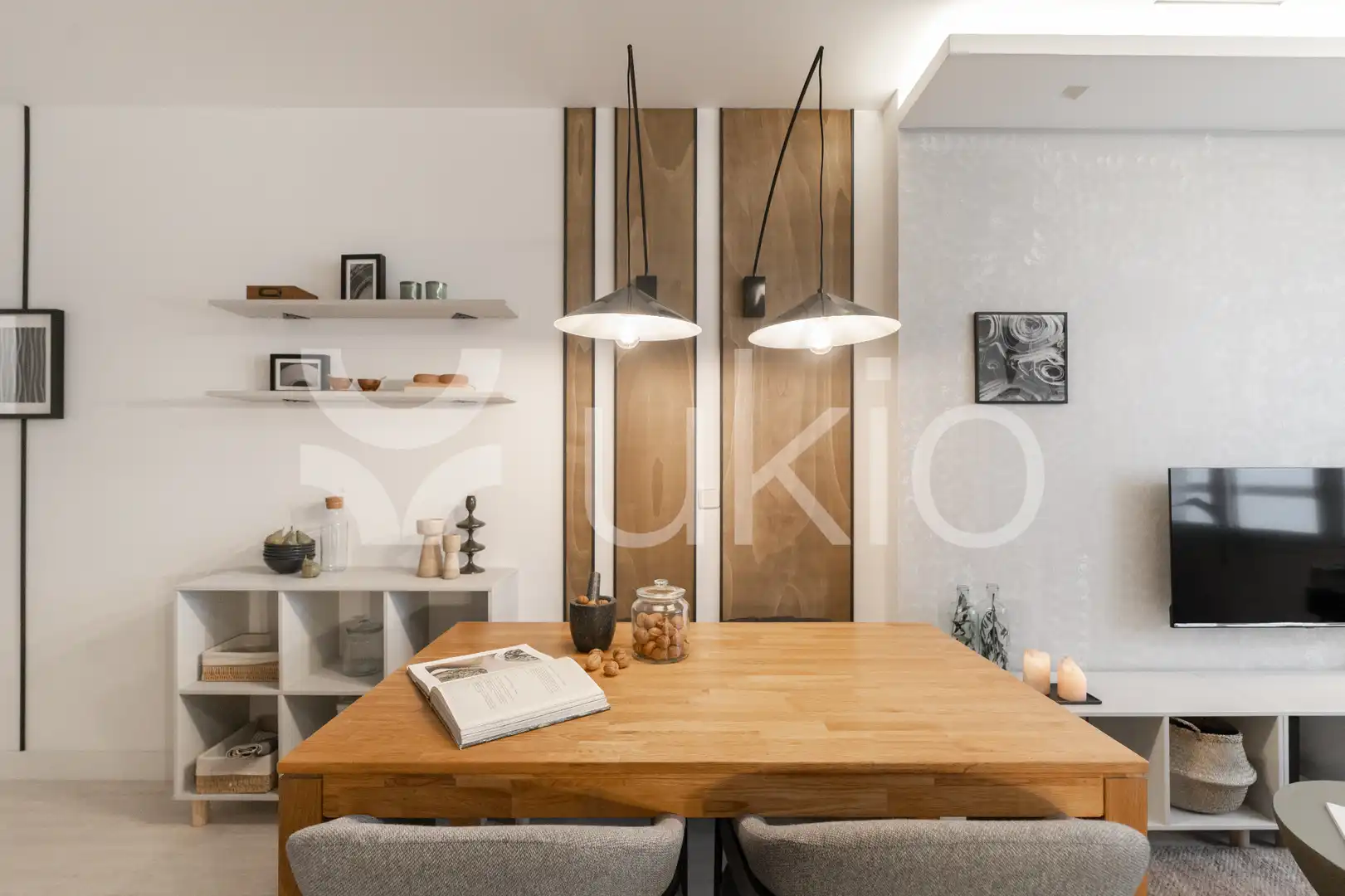 Cocina de Apartamento de alquiler en Madrid con Aire acondicionado, Calefacción y Amueblado