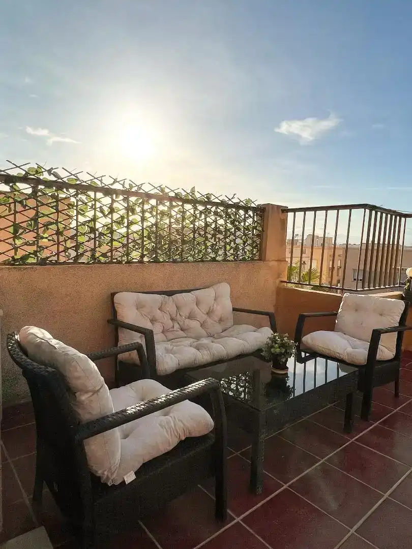 Terrasse von Wohnung zur Miete in Cabo de Gata mit Klimaanlage, Möbliert und Ofen