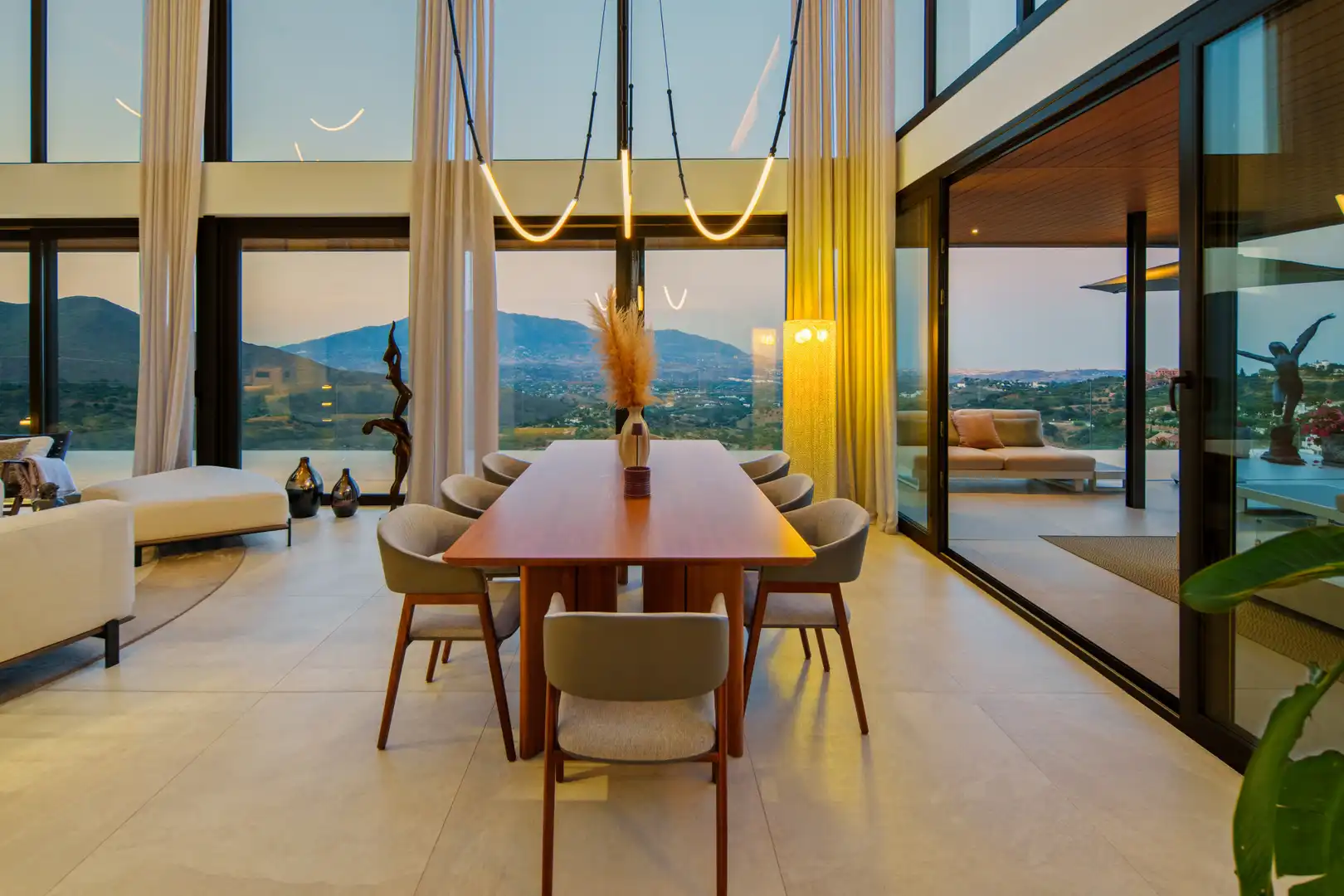 Dining room of Houses for sale in Marbella  with Air Conditioner, Private garden and Terrace