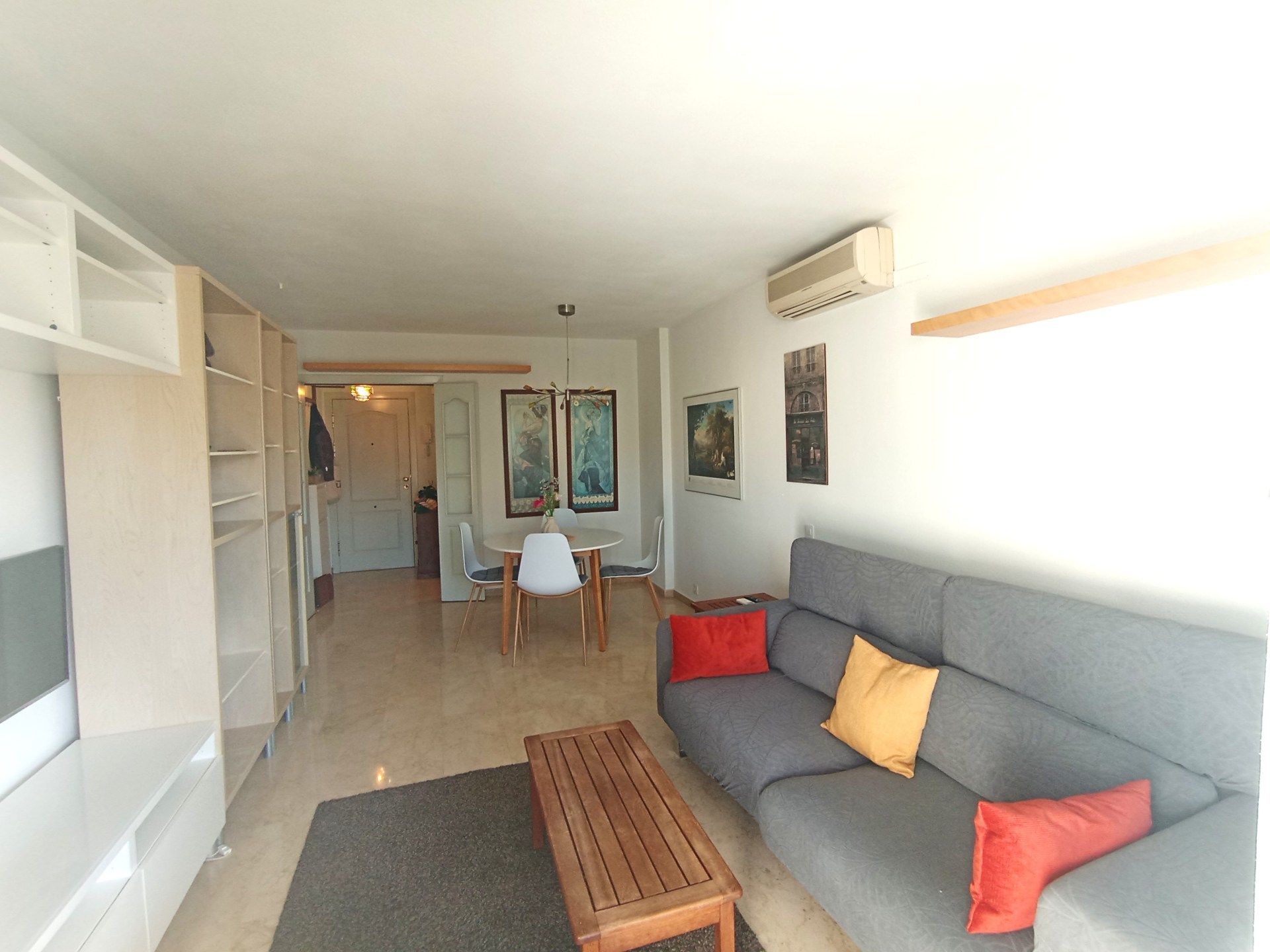 Living room of Flat to rent in Málaga Capital  with Air Conditioner, Furnished and Balcony