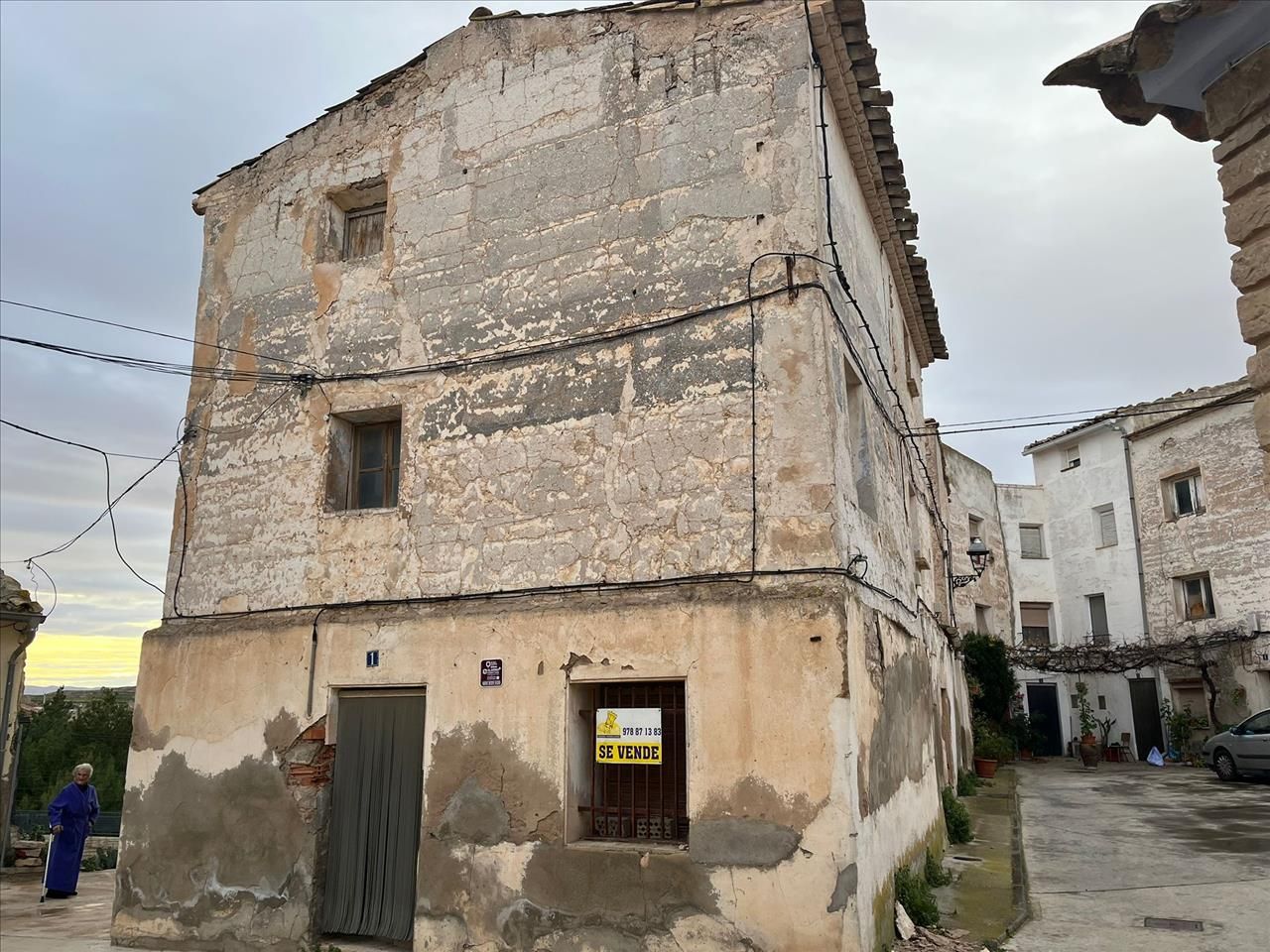 Vista exterior de Casa adosada en venda en Azaila