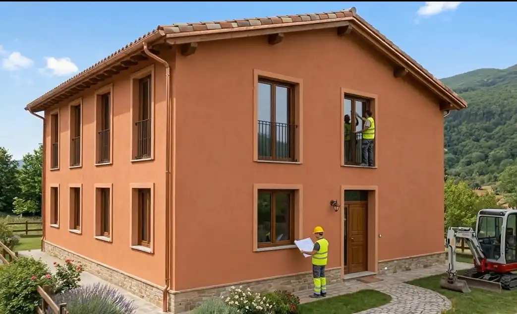 Vista exterior de Casa o xalet en venda en Sant Feliu de Pallerols amb Aire condicionat i Calefacció