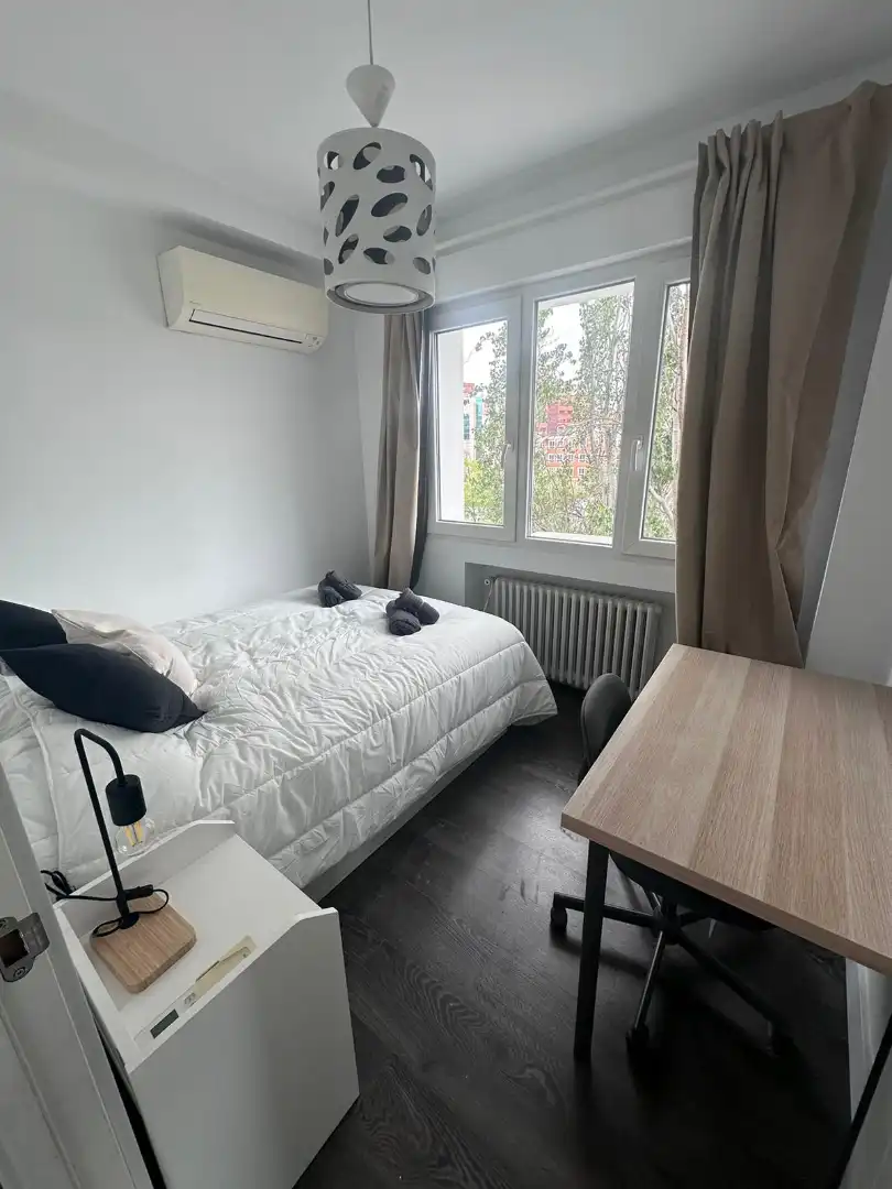 Bedroom of Flat for rent in Madrid  with Air Conditioner, Heating and Furnished