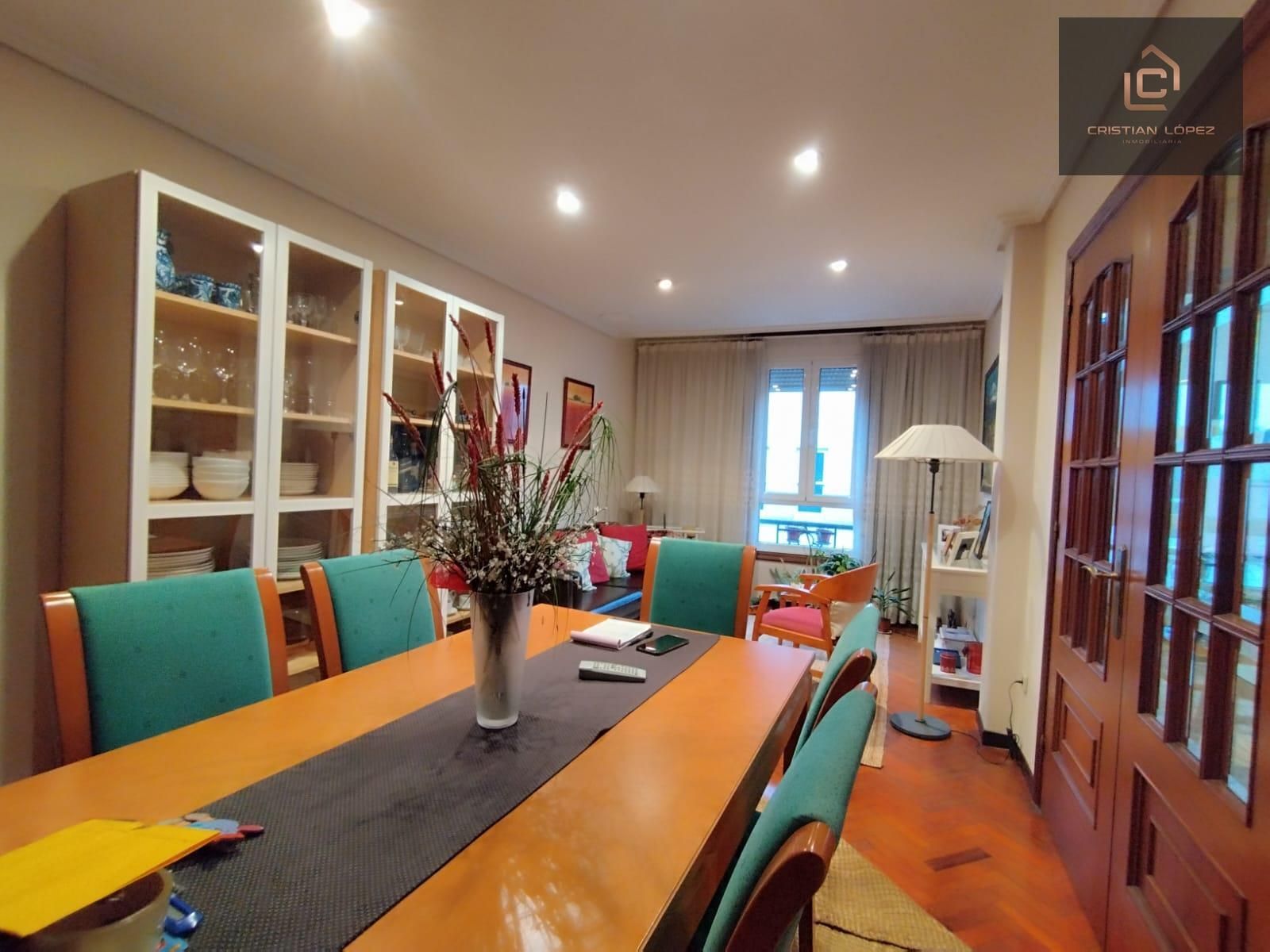 Dining room of Flat for sale in A Coruña Capital   with Furnished