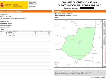 Terreno rústico en venta en Maçanet de Cabrenys