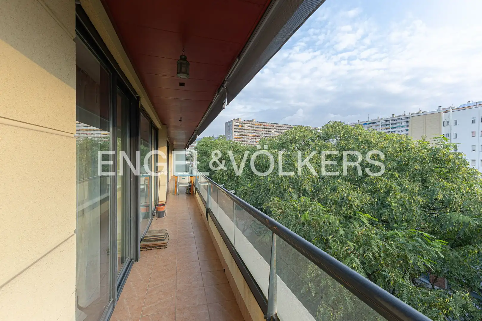 Terraza de Piso de alquiler en Barcelona con Aire acondicionado, Calefacción y Parquet
