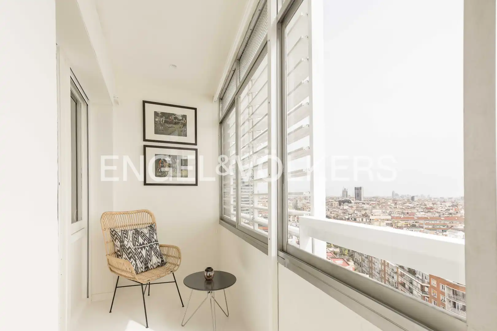 Balcony of Flat for rent in Barcelona  with Air Conditioner, Heating and Parquet flooring