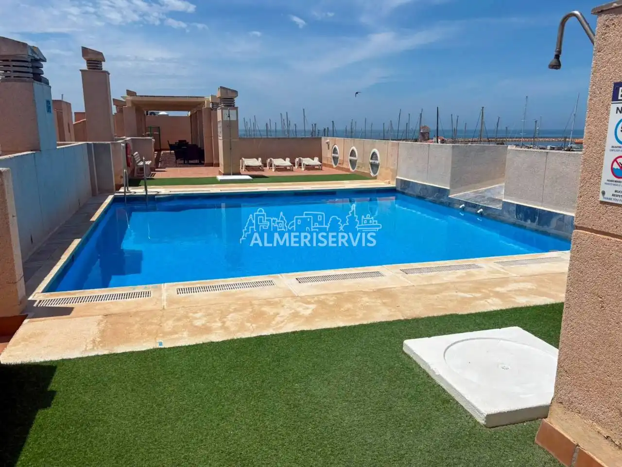 Schwimmbecken von Maisonette zum Verkauf in El Ejido mit Klimaanlage, Balkon und Gemeinschaftspool