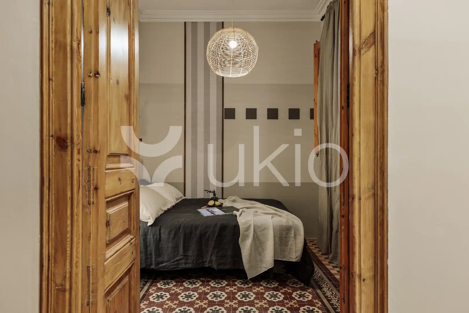 Habitación de Apartamento de alquiler en Barcelona con Aire acondicionado, Calefacción y Amueblado